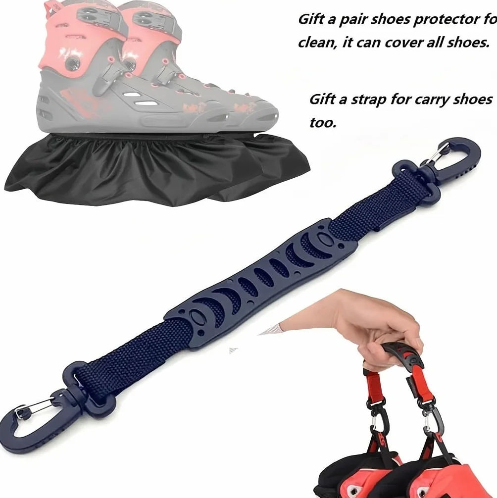 ZBH1985 Mochila para Patines con múltiples Compartimentos – Almacenamiento Externo para Patines en línea, Quad, artísticos y Zapatos de Patinaje sobre Hielo