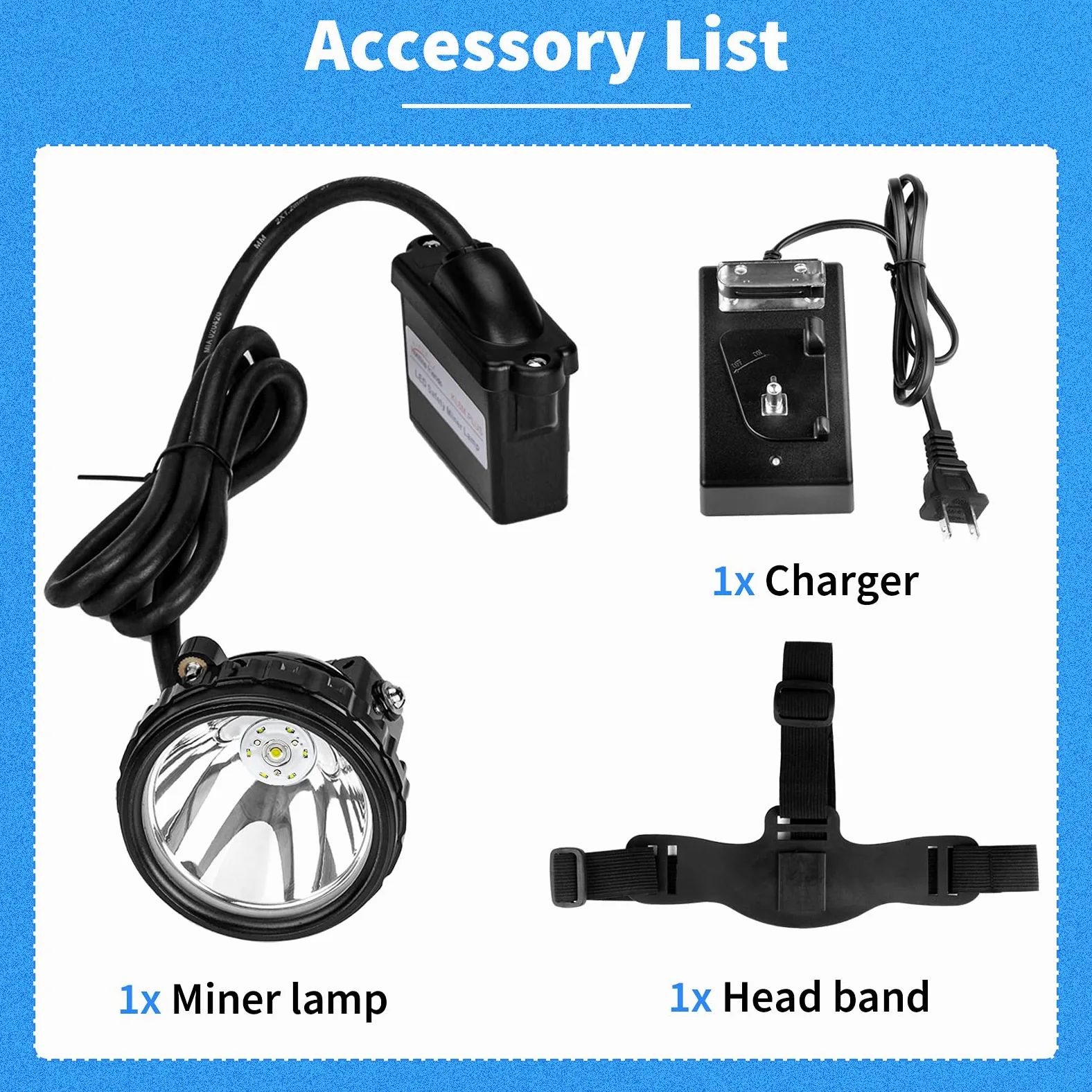 Safety Mining Light - Linterna frontal profesional recargable para minería, 1+6 LED superbrillante, a prueba de explosiones, impermeable, para mineros de carbón, caza de mapaches, camping, senderismo