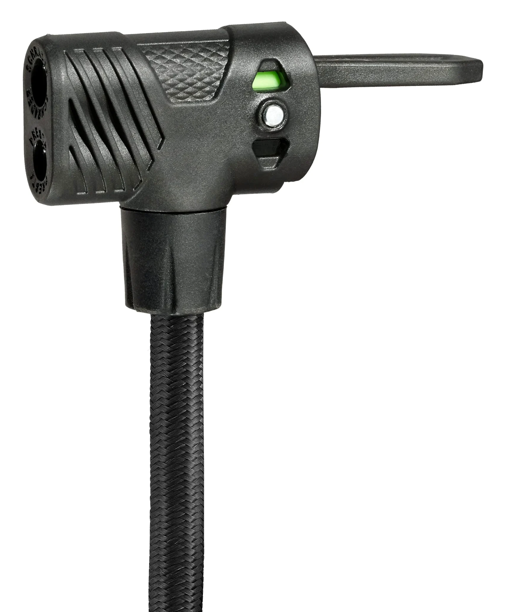 Schwinn Bomba de Bicicleta con Base de Aire, Cabezal de Bomba Doble, se Adapta a válvulas Presta y Shrader, MAX PSI 100, Manguera de Tela de 23 Pulgadas, Calibre fácil de Leer, Gris