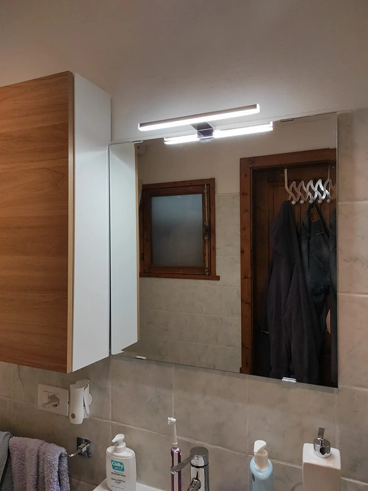 Lámpara de Espejo Baño LED 5W 30cm 400LM Blanco Neutro 4000K IP44 230V Aplique Pared