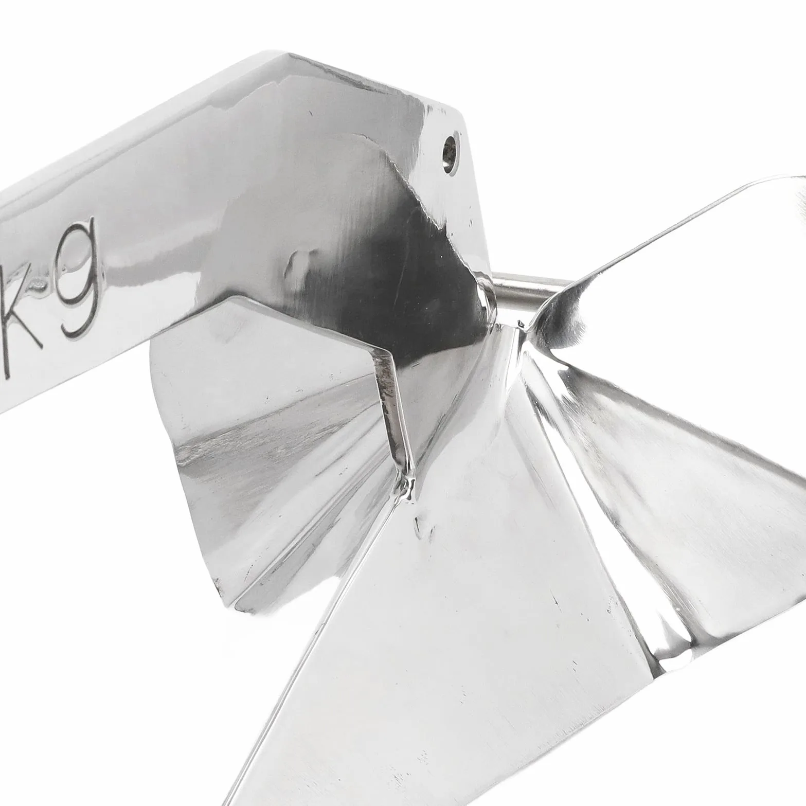 Ancla para Barco Torvex, Ancla de arado Estilo Delta de 4 kg, Ancla Marina Tipo ala Triangular para Amarre de Barcos en la Playa, sujeción de