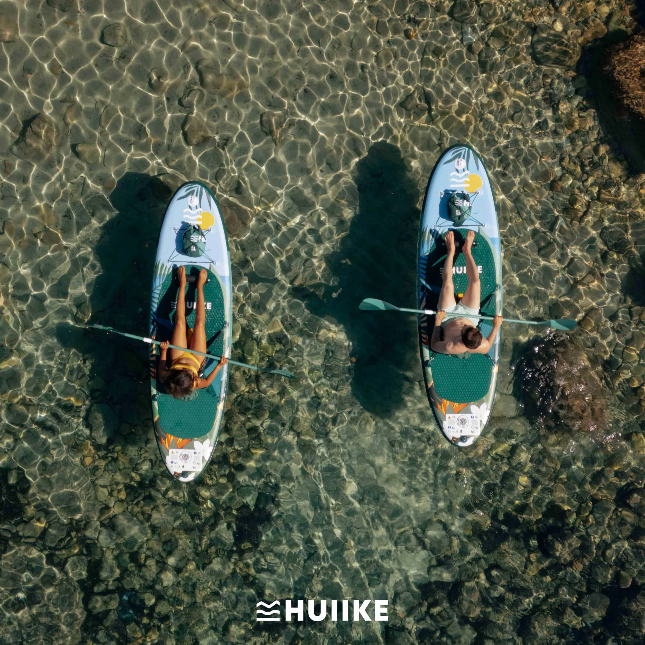 HUIIKE Tabla Paddle Surf Hinchable con Accesorios Incluidos, Remo, Quillas, Inflador. Stand Up Paddle Board Gran Estabilidad y Resistencia. 305 x 84 x 15 cm, Soporta hasta 130 kg