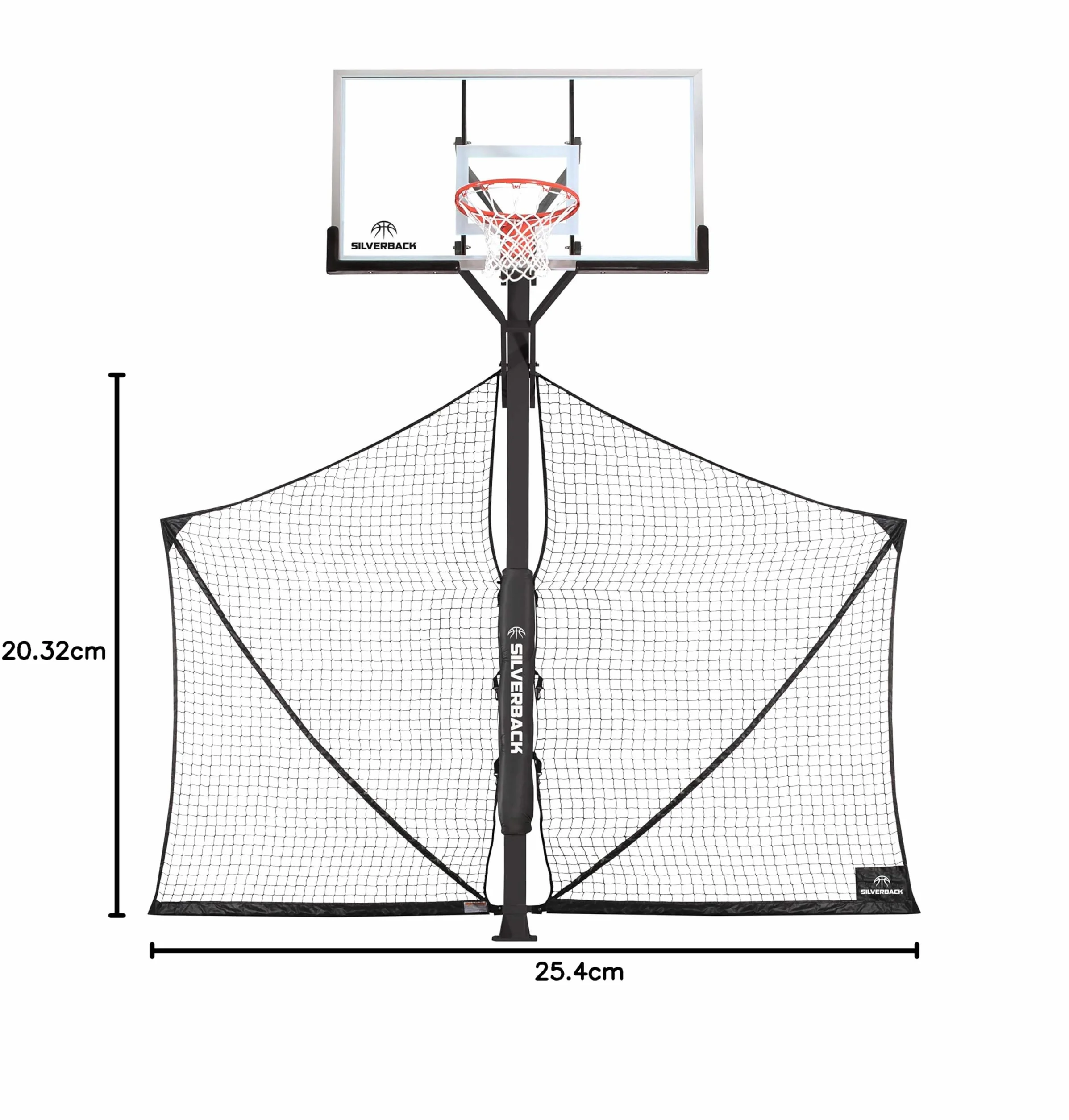 Basketball Yard Guard Defensive Net System Rebounder with Foldable