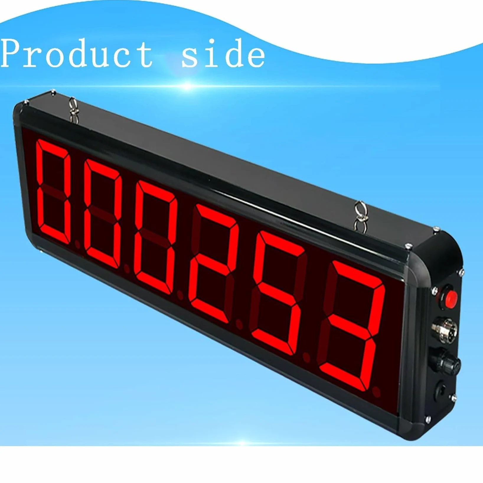 Contador digital con pantalla LED, pantalla de 6 dígitos para cinta transportadora, línea de producción, seguimiento de visitantes de personas