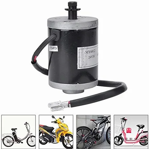 Keenso Motor de piñón de Scooter eléctrico, Motor de Alta Velocidad de 24 V 100 W con Dientes de piñón para Scooter eléctrico MY6812 Triciclo de Bicicleta eléctrica