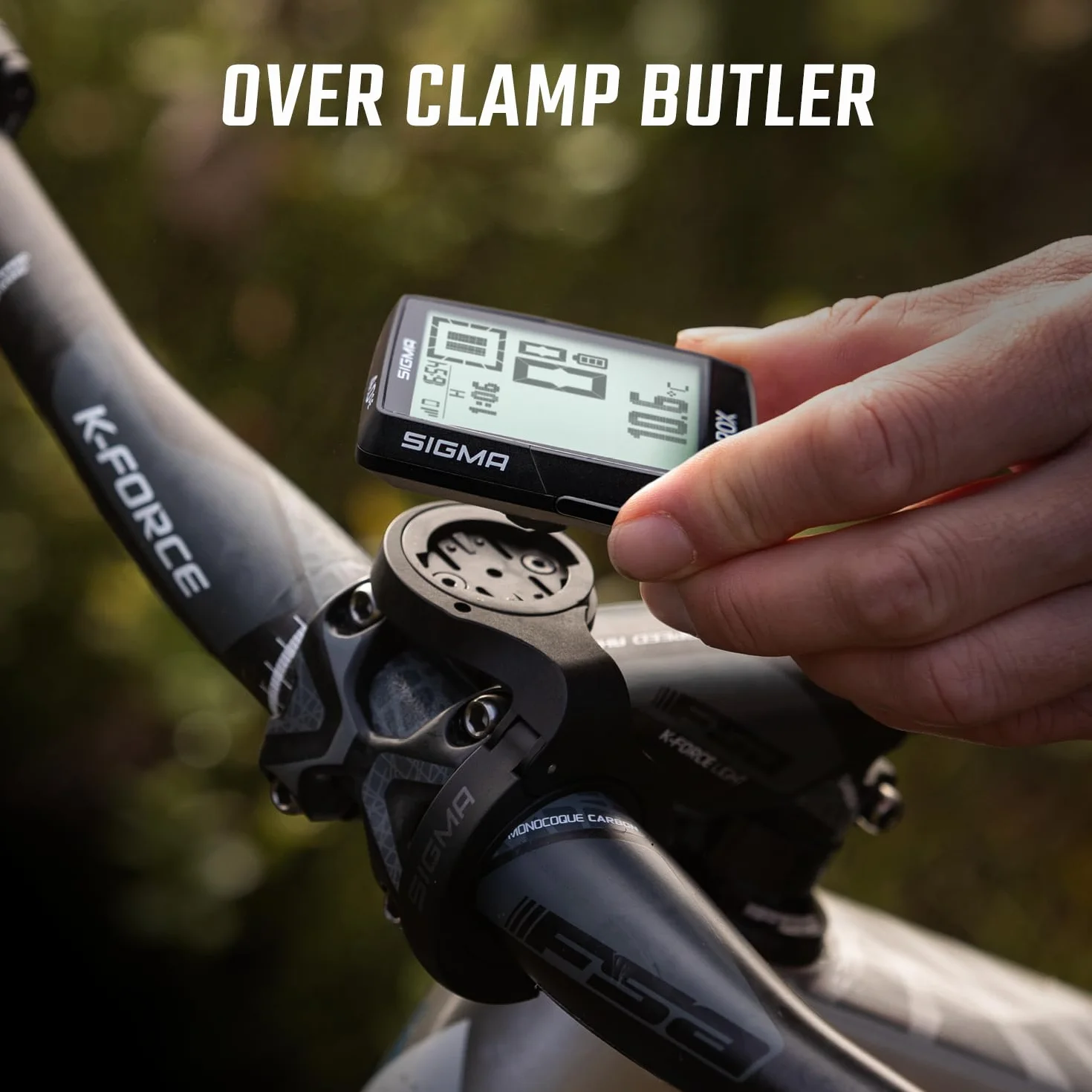 SIGMA ROX 4.0 SE| Special Edition | ciclocomputador inalámbrico GPS & navegación Incl. OVERCLAMP Butler | navegación GPS Outdoor con medición de altitud | Color Negro | Compatible e-Bike
