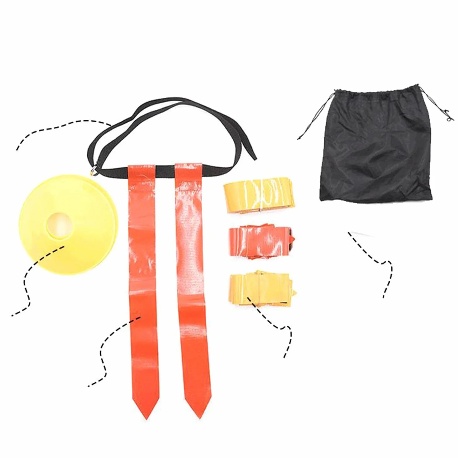 Amagogo Cinturones de fútbol con Bandera, cinturón con cordón Negro, cinturón con Bandera de Rugby, Bandera de Cintura para niños, Adultos, Jugadores, Juego