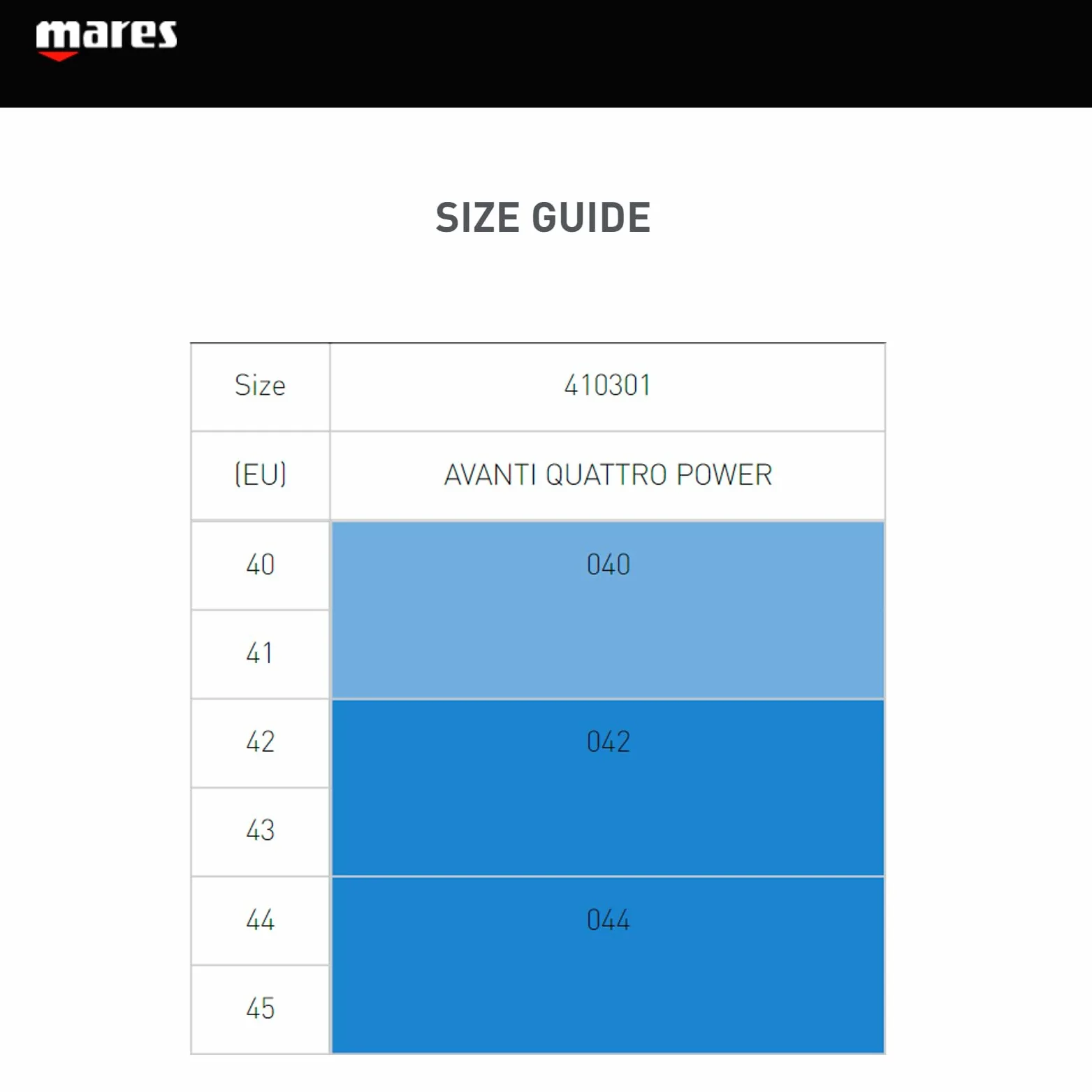 Mares Avanti 4 Power - Aletas Unisex