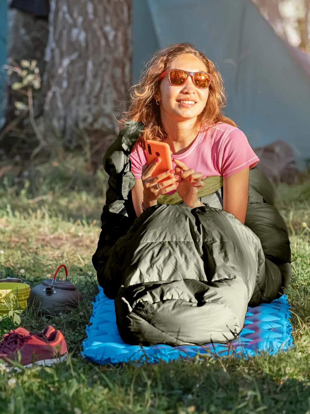 Bessport Saco de Dormir para Acampar para Adultos 3 Estaciones Ultraligero en Ligero Saco de Dormir de Momia cálido y cómodo para Trekking Deportes y Actividades al Aire Libre Senderismo