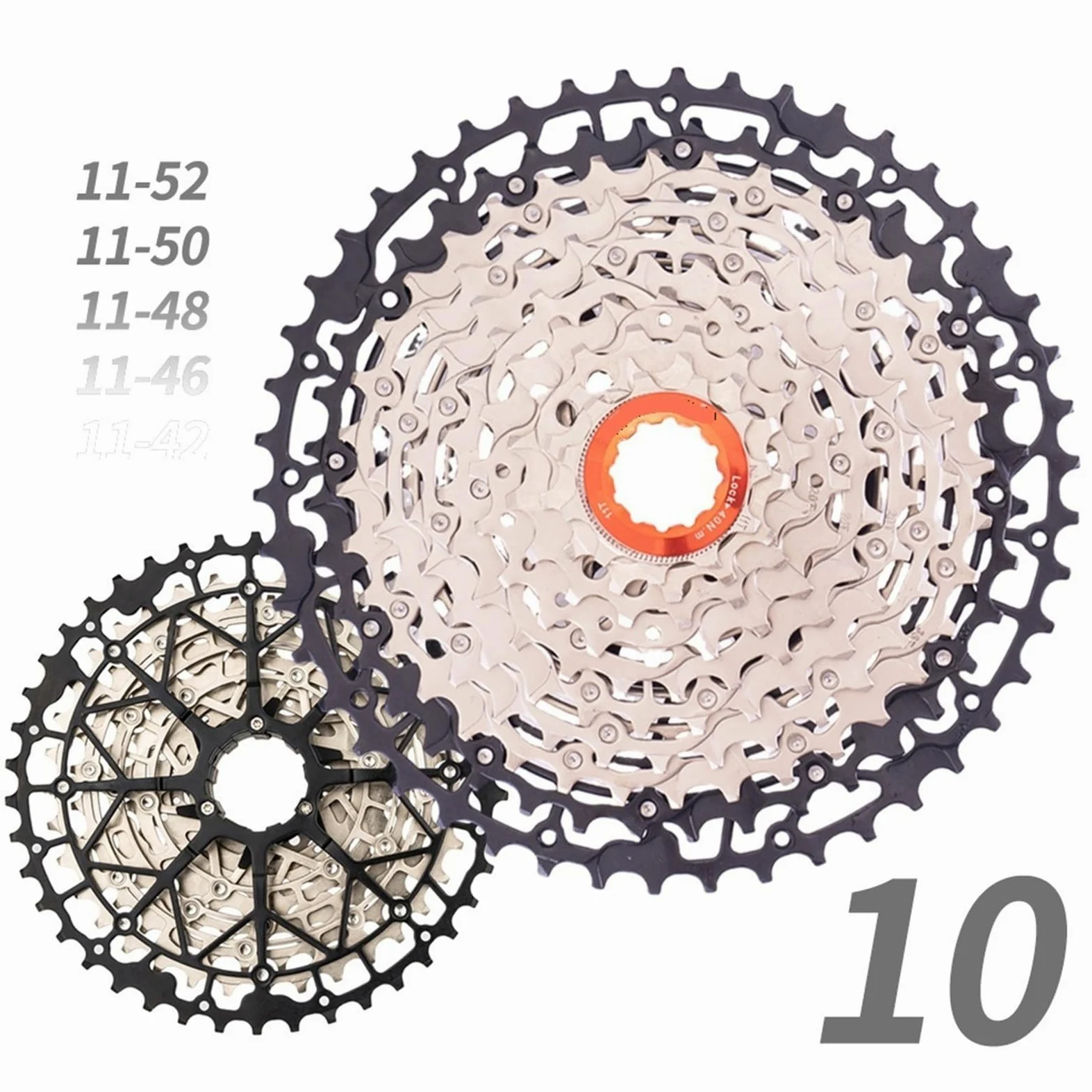 Genérico Compatible con Casete MTB ZTTO De 10 Velocidades 11-50T | Se adapta a cuerpos de rueda libre HG; El amplio rango de 11-50T admite subidas empinadas y terrenos ondulados.