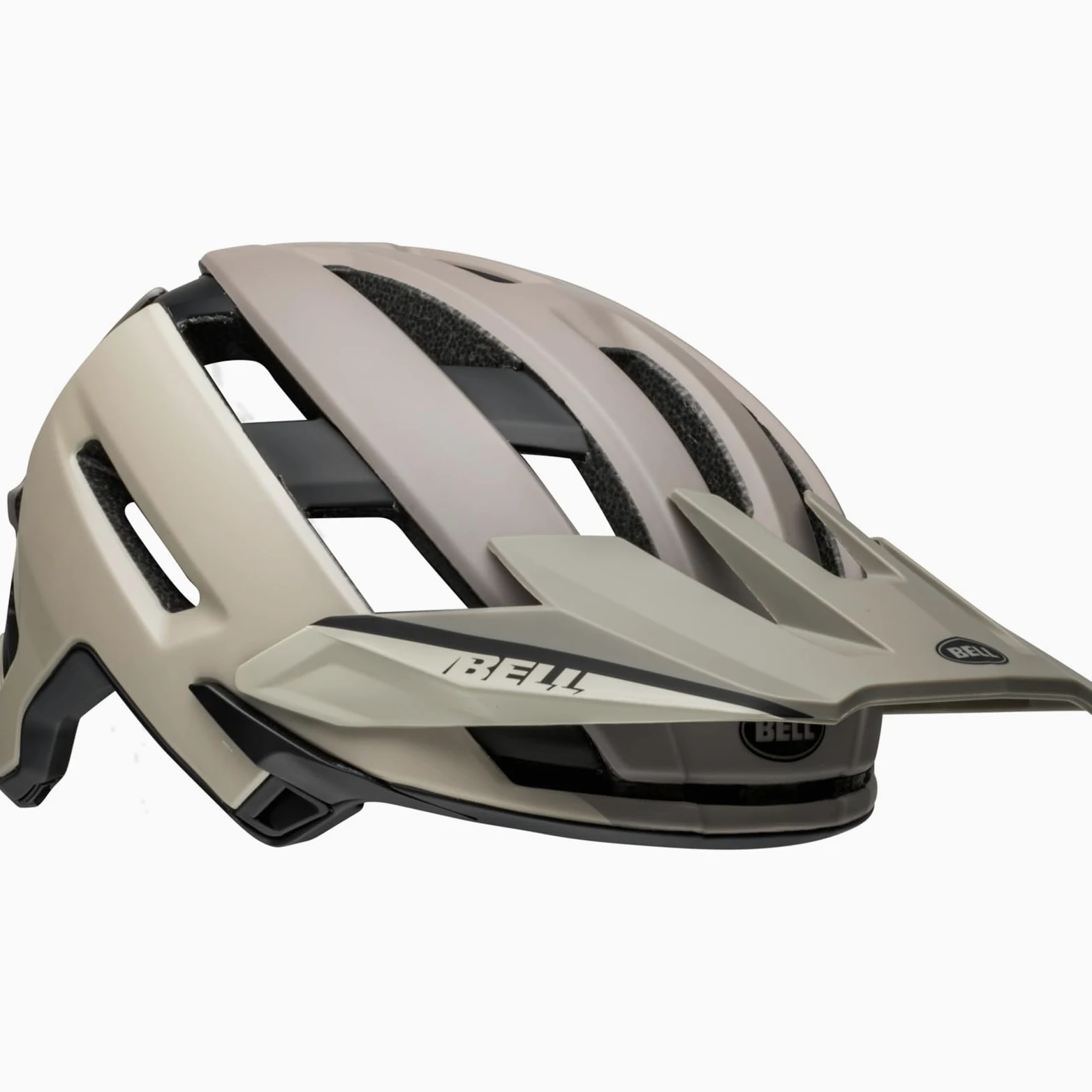 Bell Casco de Bicicleta Unisex Super Air R Spherical para Adultos, Cemento Mate, Gris, M