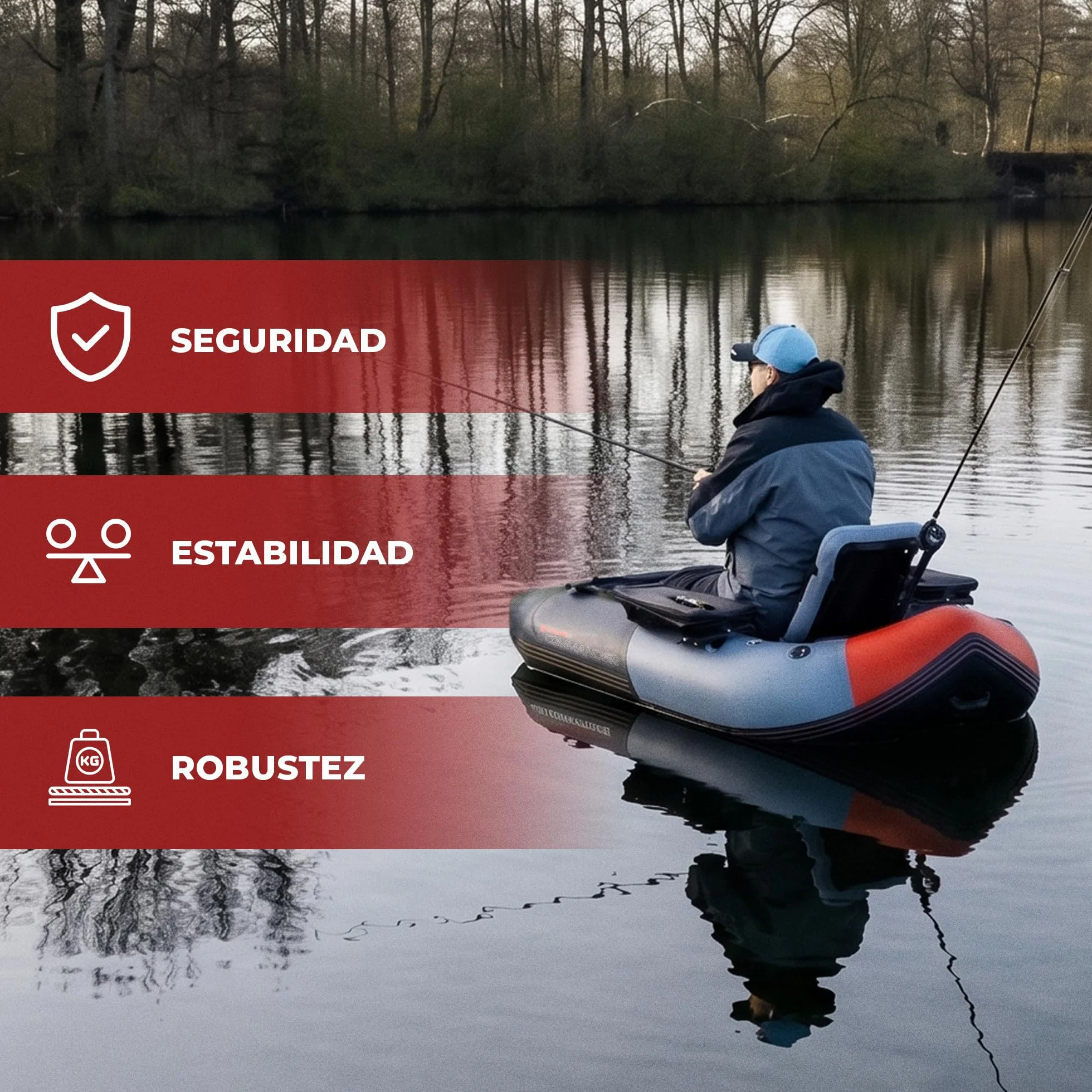 Ulti-Mate Ultimate Commander Bellyboat Pato de Pesca UL92047