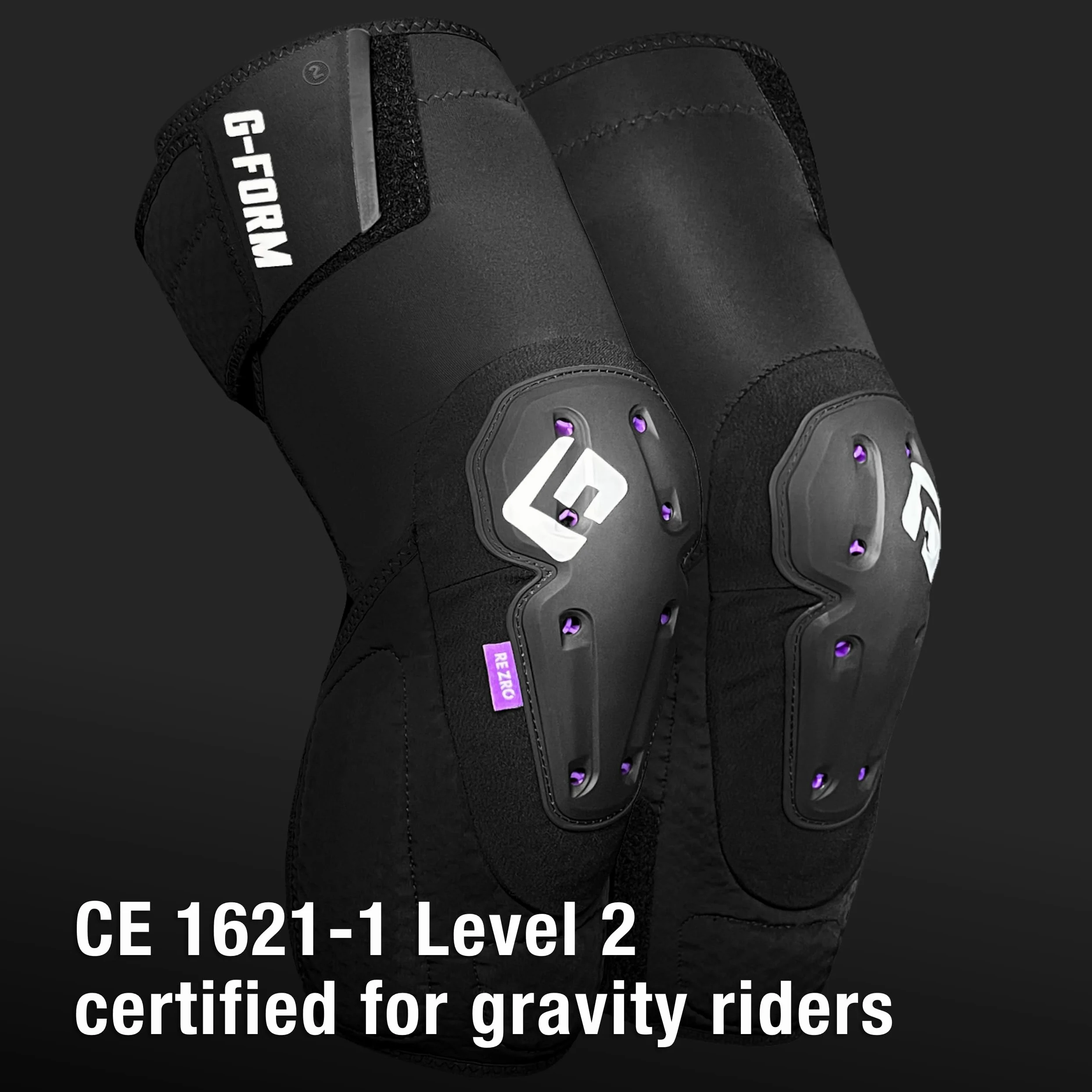 G-Form Mesa Rodilleras, Negro, Adulto Pequeño | con Transpirables y Flexibles, Protecciones para MTB, Ciclismo, Skateboarding y Más
