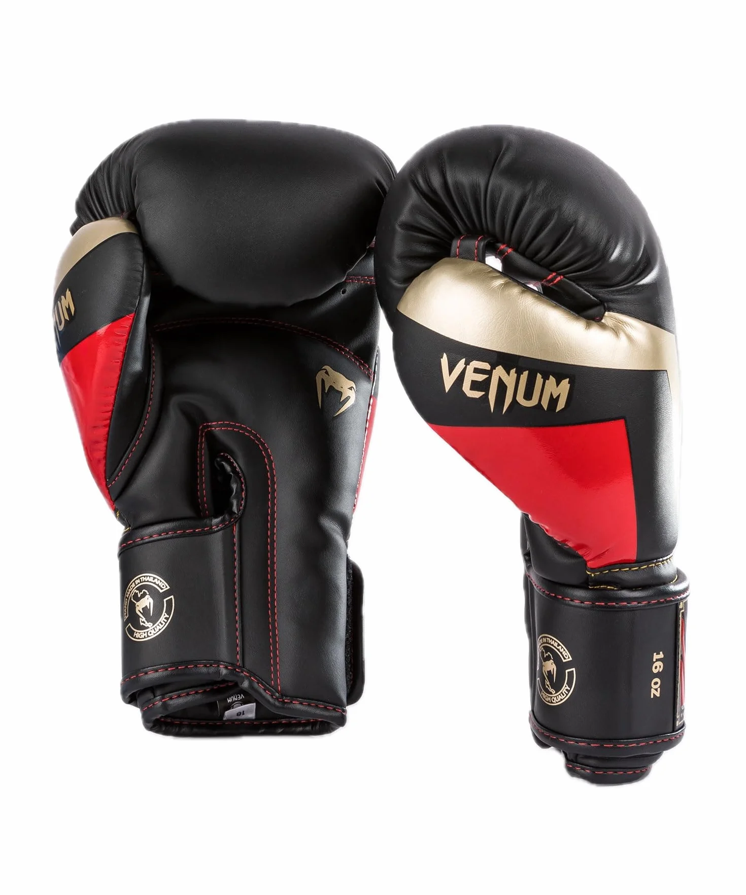 Venum Elite Guantes de Boxeo 14 Oz Negro Dorado Rojo