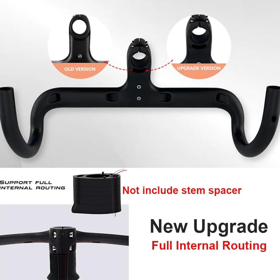 RXL SL OD2 31.8/28.6 manillar carretera carbono 400/420/440mm UD mate enrutamiento interno integrado manillares bicicleta carretera manillar bicicleta carretera carbono 440 * 100mm