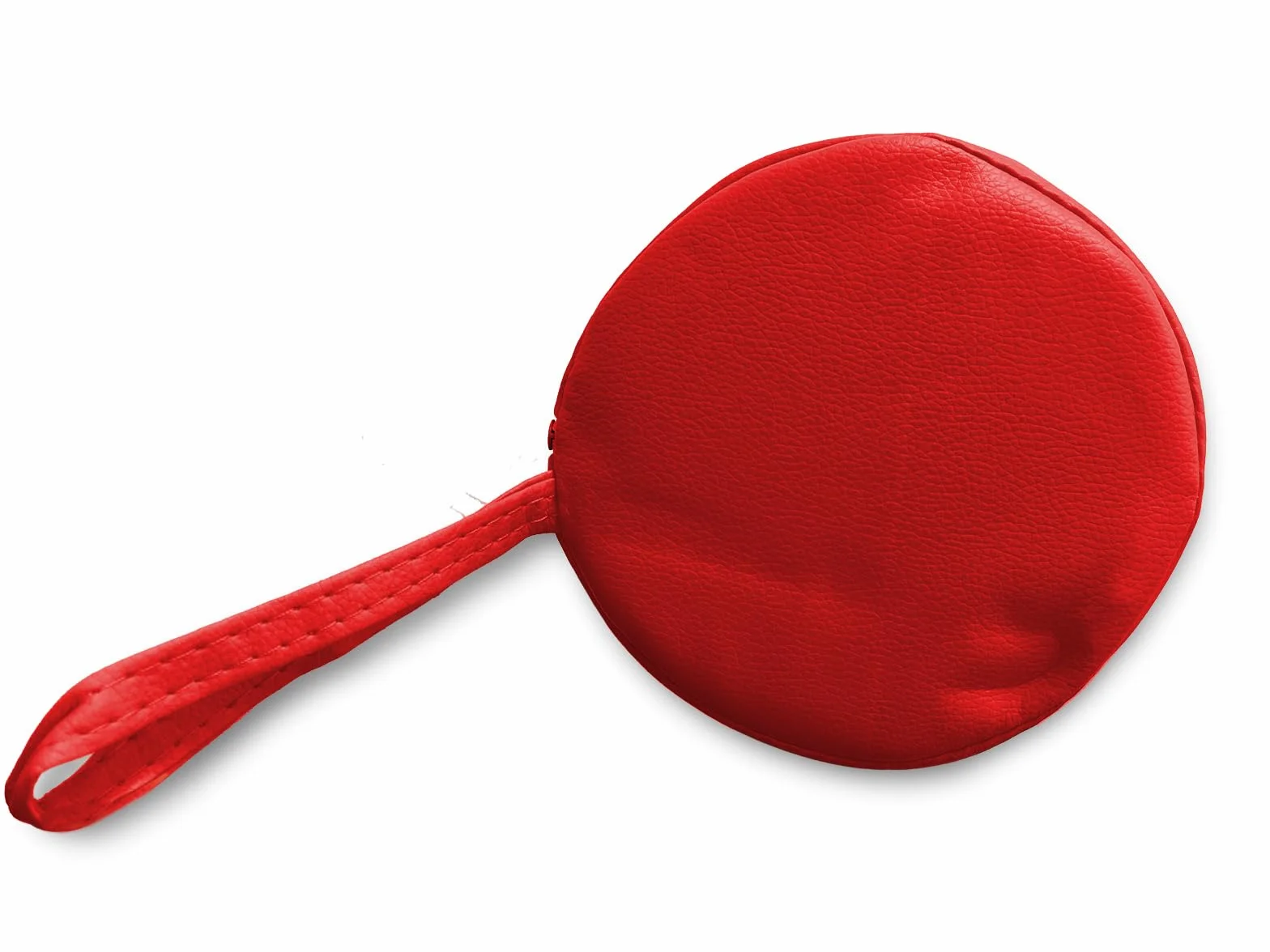 QUIRUMED Cojín Rodillo 55x15 cm Rojo Polipiel Relleno de Espuma Yoga Fitness Masaje