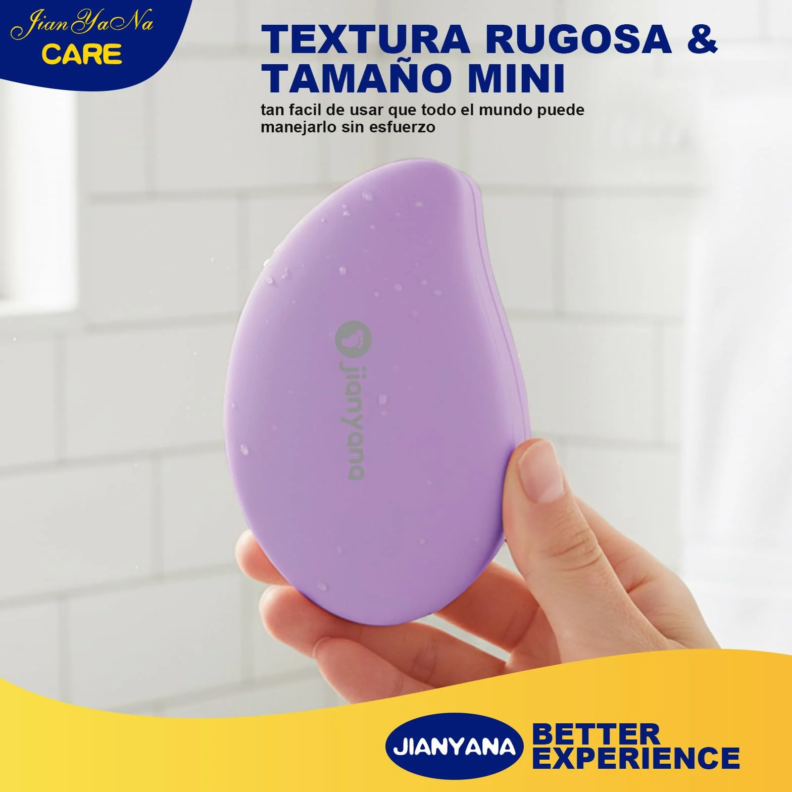 Jianyana Pedicura 2 In 1 Lima Pies Removedor Callos Nanovidrio Piedra Pomez Profesional Manual (Púrpura)