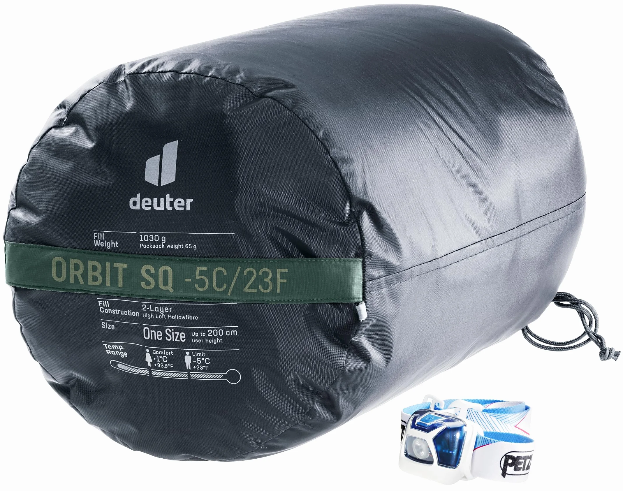 deuter Orbit SQ -5C/23F Saco de Dormir de Fibra sintética, Saco de Dormir de Manta