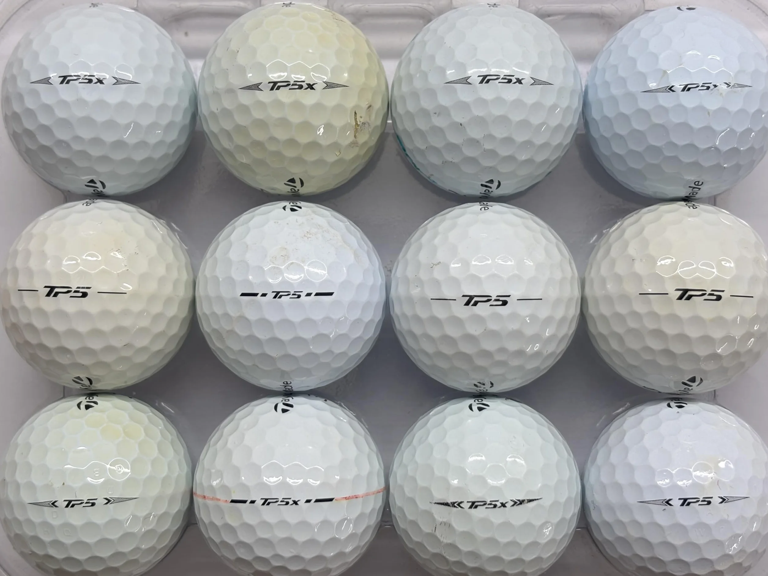 24 pelotas de golf TP5/TP5X para TaylorMade - Grado A/Grado B