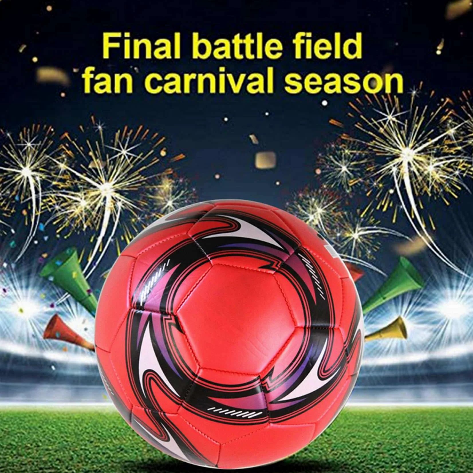 6X BalóN de FúTbol Profesional TamañO 5 Entrenamiento Oficial de FúTbol BalóN de FúTbol CompeticióN FúTbol Al Aire Libre Rojo