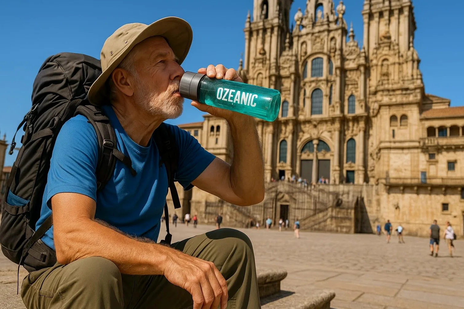 EcoBottle 2.0 750 ml Rosa – Botella Purificadora de Agua Reutilizable | Ozonizador de agua portátil | Elimina virus y bacterias | Sin filtros