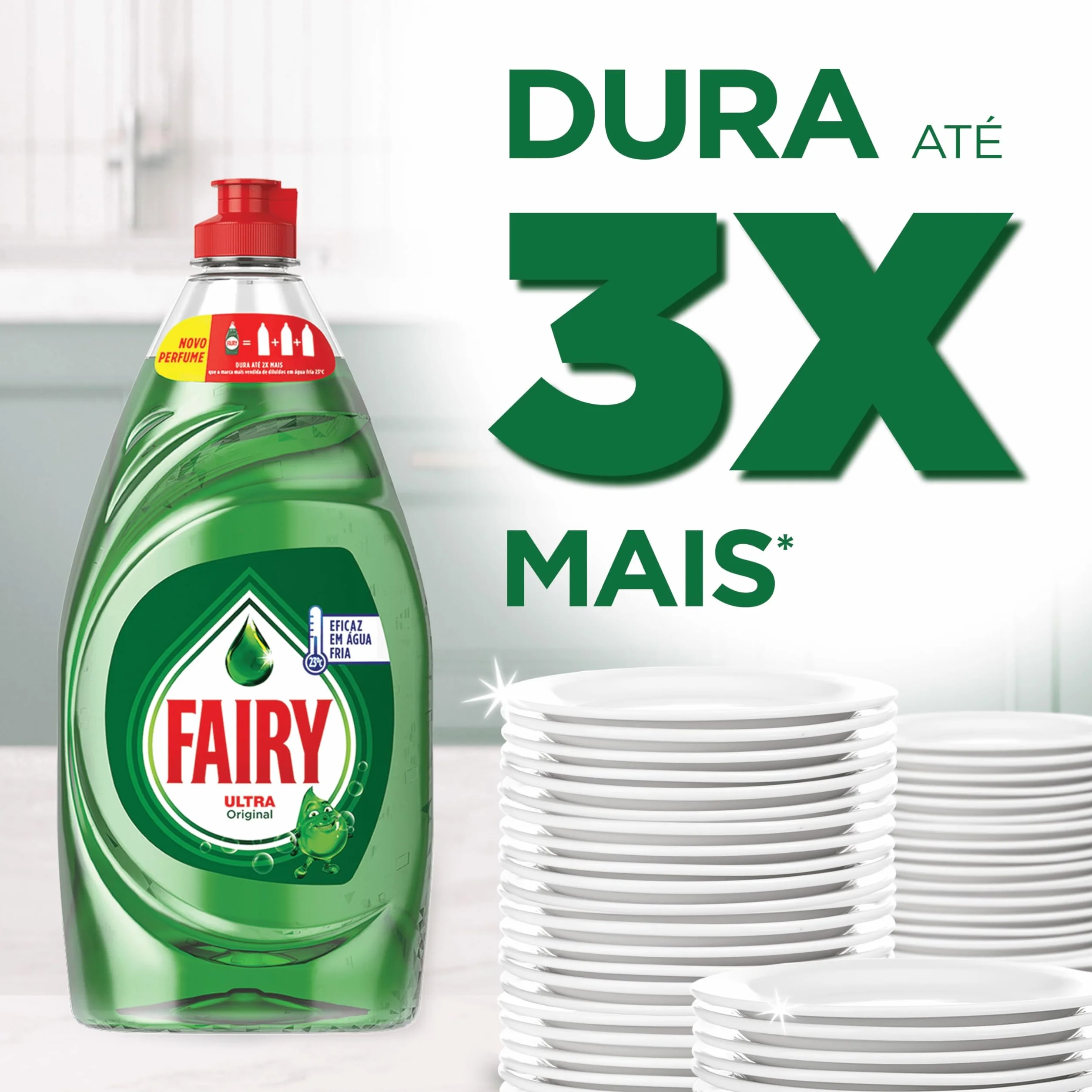 Fairy Ultra Poder Original Líquido Lavavajillas 4x900ML Antigrasa