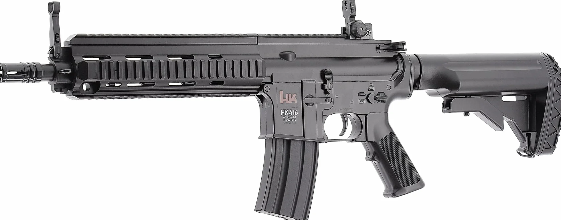 Eléctrica Airsoft - pistola rápida de fuego carabina HK 416C con las baterías, el barril de metal - espesor de 0,5 julios