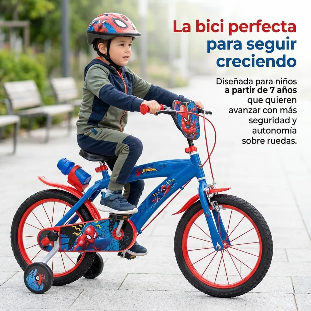 TOIMSA Bicicleta 16" Spiderman Huffy 5/8 Años