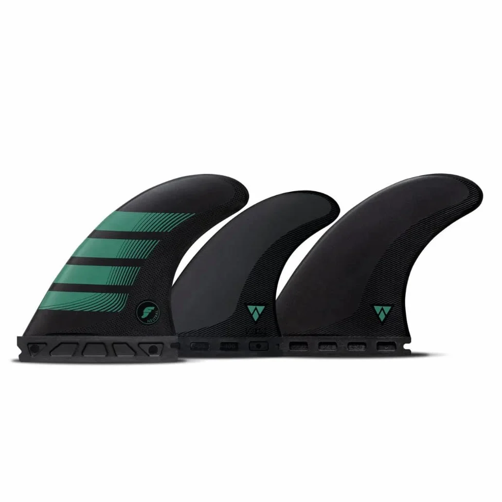 Futures Fins F6 Alpha Juego de 5 aletas Carbon-Teal M