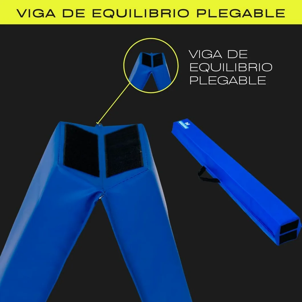 Viga de Equilibrio para Niños 240cm | Gimnasia Artística, Juego Exterior | Plegable, Antideslizante | Psicomotricidad Infantil, Tabla de Equilibrio para Niños