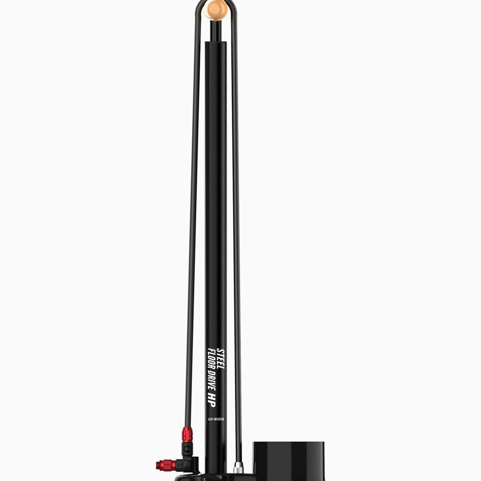 LEZYNE Steel Floor Drive – Manomètre 3" 5 – Bomba de Pedal Unisex Adulto