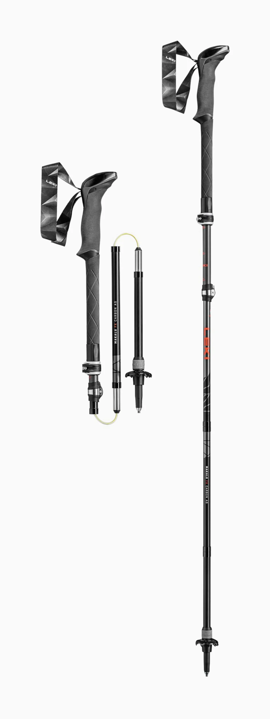 LEKI Makalu FX Carbon AS Bastones de Senderismo Ligeros Ajustables para Senderismo y Senderismo