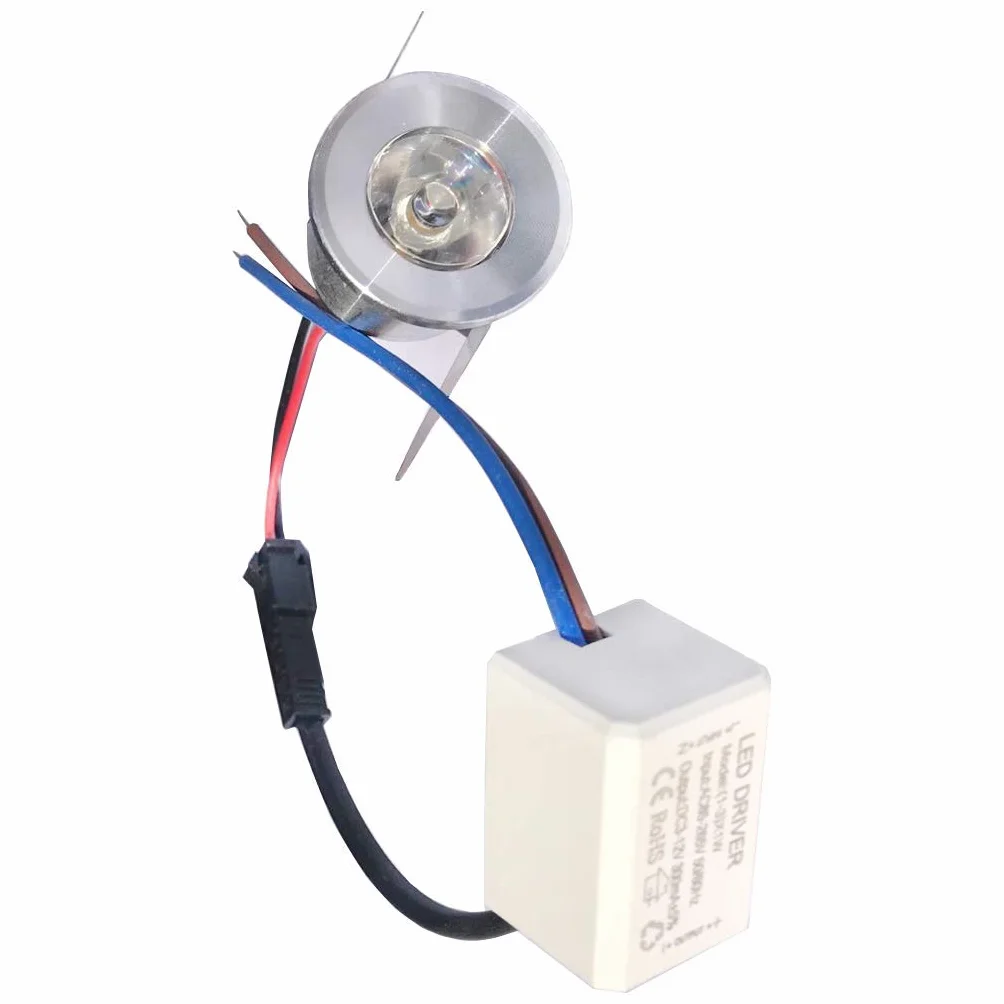 6 mini focos LED empotrables 1W Yeehome para escaparate estación interior iluminación cartón yeso incluye transformador