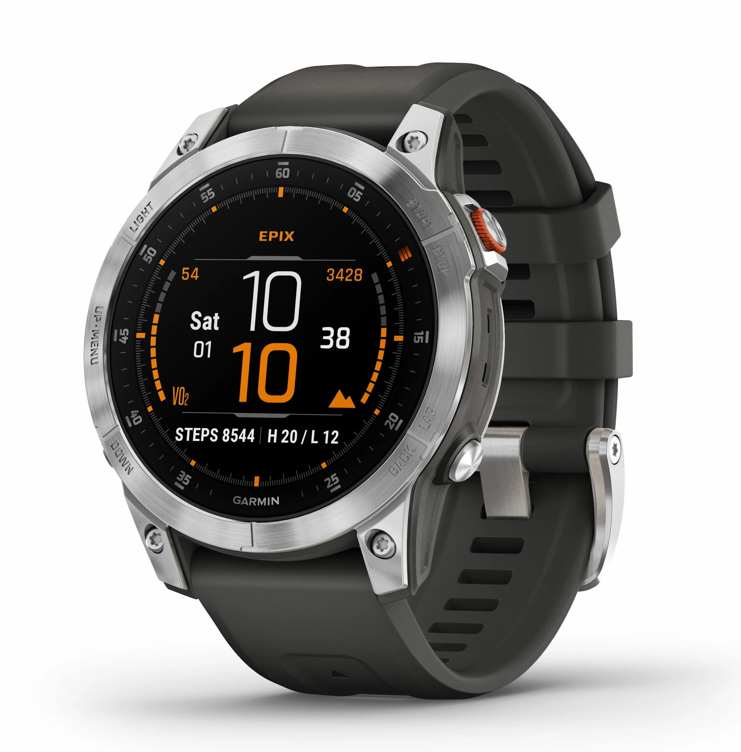 Garmin EPIX 2, Reloj GPS Multideporte con Pantalla táctil AMOLED, Funciones Superiores, frecuencia cardíaca, mapas y música, TU EU