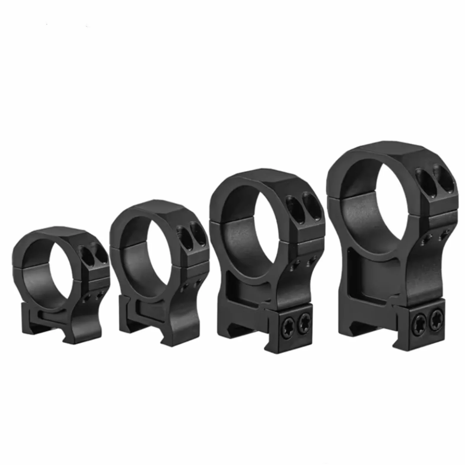 Anillos de Montaje de Tipo Delgado/Alto de 30 mm - 4 Alturas (45/48/54/60 mm) - Soporte de Montaje en riel P.icatinny de para mira telescópica, Linterna, láser y telescopio
