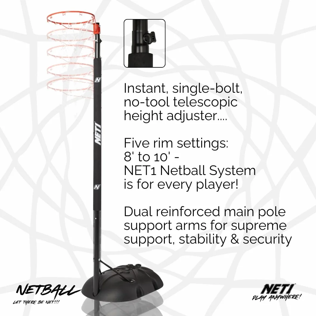 Sistema de Netball para Poste Negro
