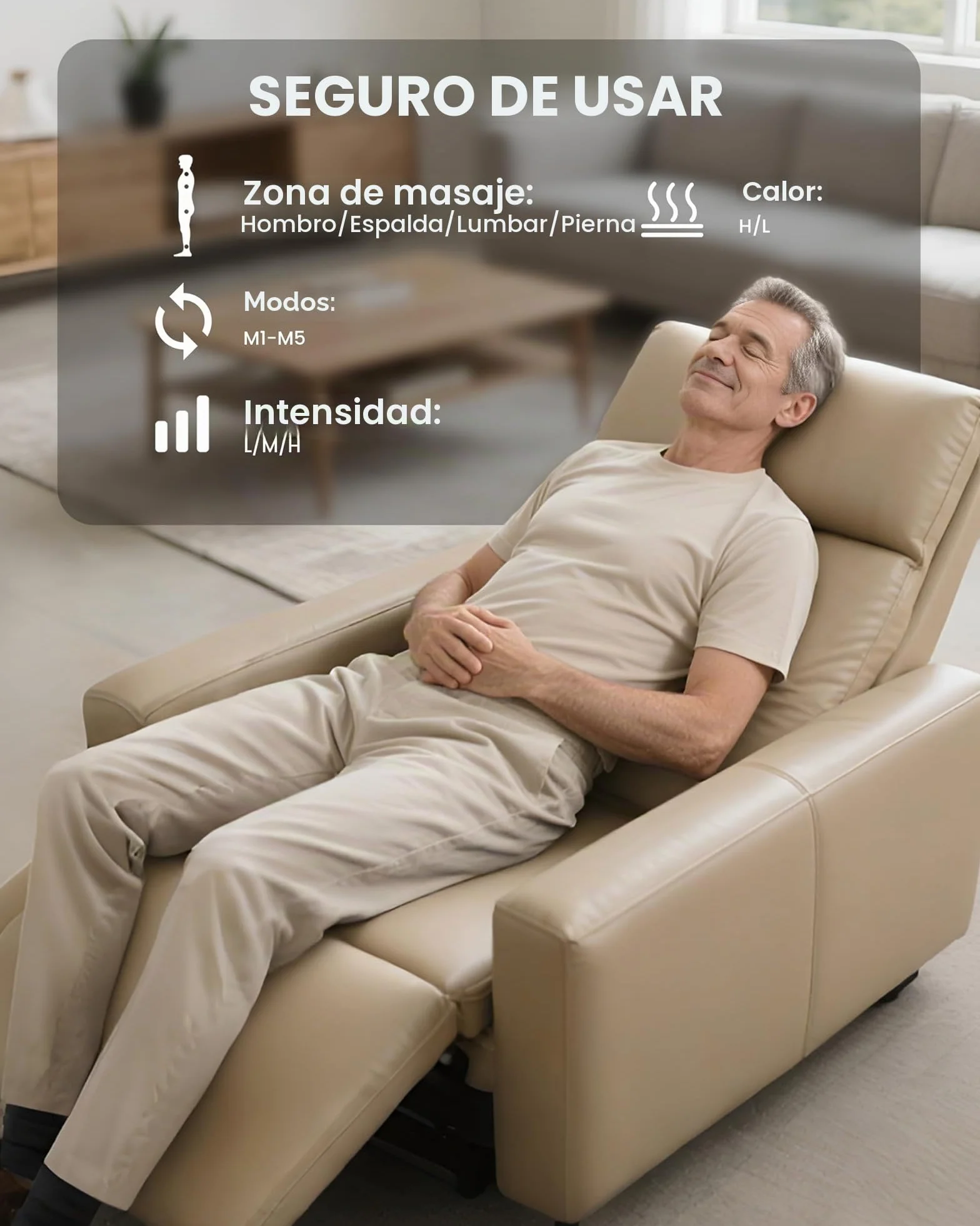 COMFIER Almohadilla de Masaje Corporal con Calor 10 Motores Shiatsu 160x56 cm