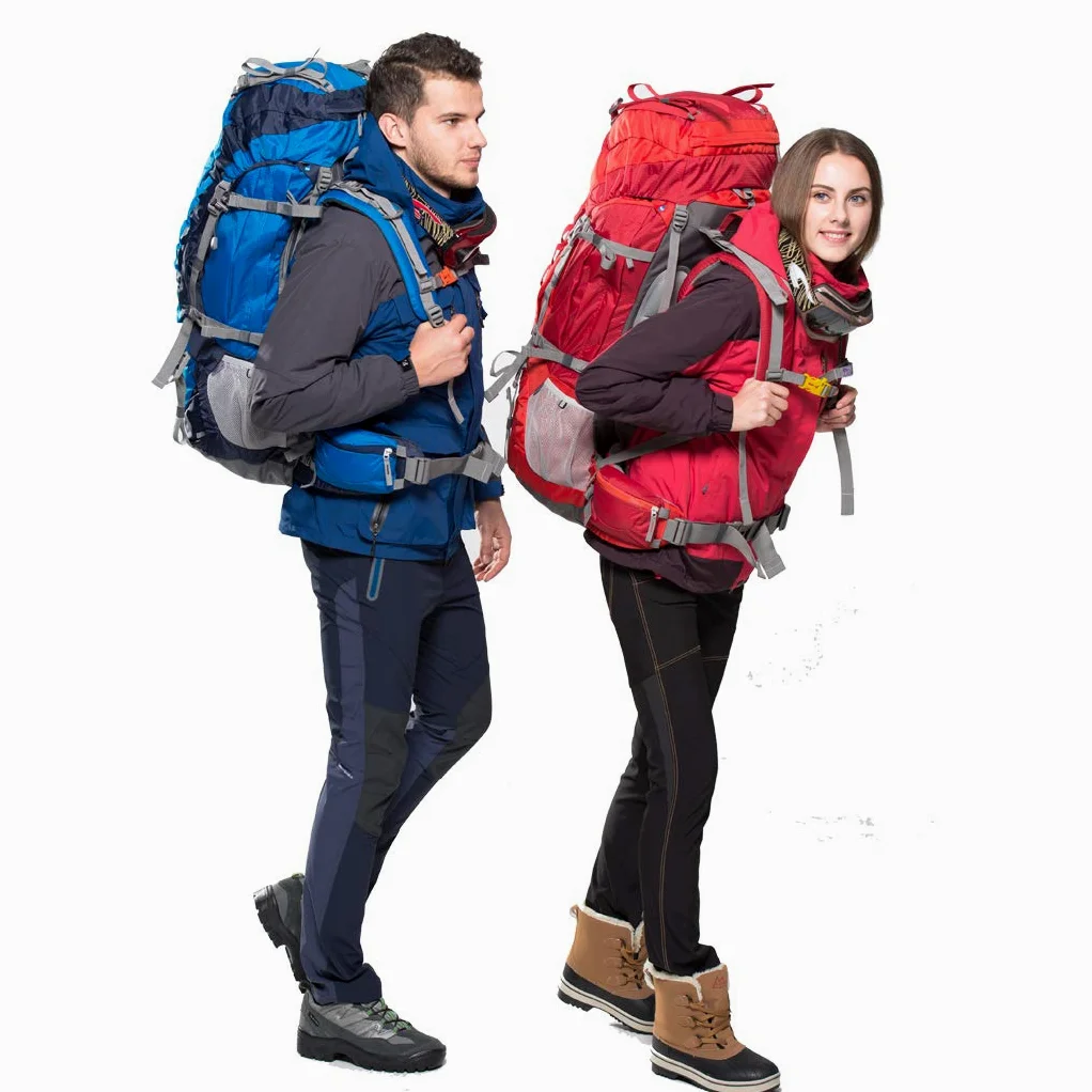 MOUNTAINTOP 80L Mochila Senderismo Trekking Montaña Hombre Mujer | Diseñada para trekking y expediciones, cremalleras YKK, funda de lluvia, soporte lumbar reforzado cinturón acolchado