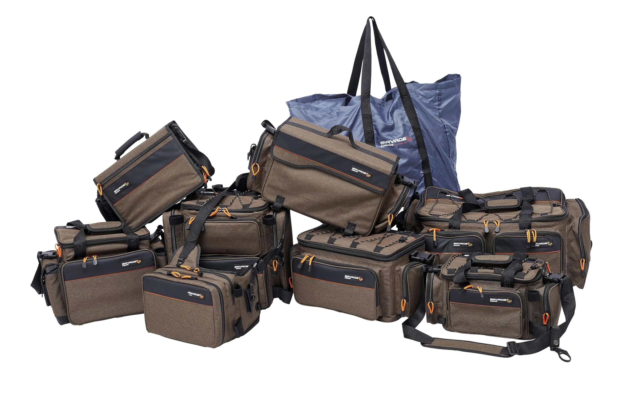 Savage Gear System Carryall Bag - Bolsa de Pesca Resistente para Pescadores, Organizador de Equipo Resistente al Agua con múltiples Compartimentos