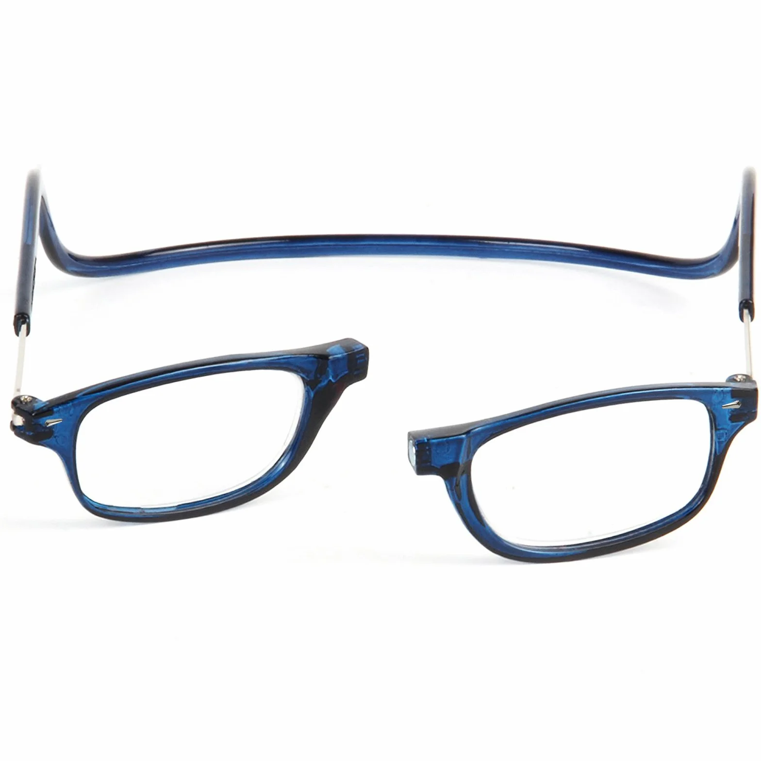 Gafas de Lectura Presbicia +1.50 Dioptrías Pack 4 Unidades Montura Azul Graduadas Hombre Mujer Regulables Plegables Imantadas