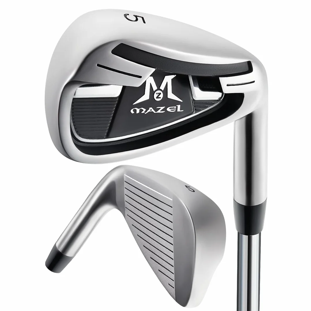 MAZEL WM-X3 Golf Single Iron Club 1,2,3, 4,5,6,7,8,9, P, S, eje de acero inoxidable premium, cara fresada CNC para más giro