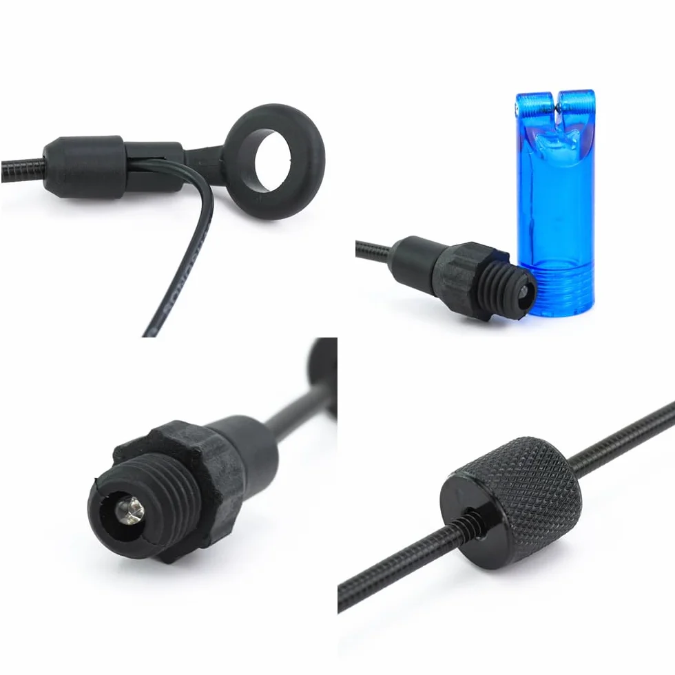 Hirisi Tackle Swingers de pesca de carpa, 4 unidades, luz LED, conector de 2,5 mm, desmontable, indicador de picada de pesca Swinger, accesorios de pesca.