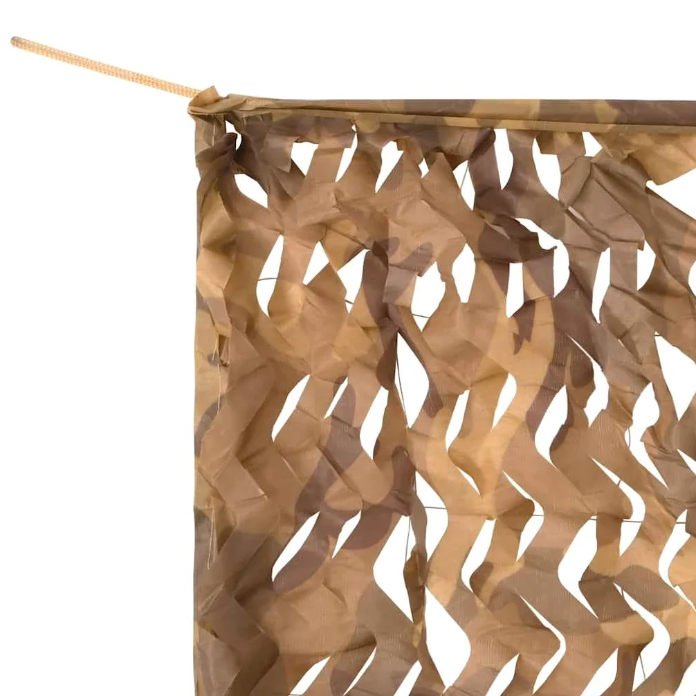 Genérico Red de Camuflaje con Bolsa de Almacenamiento Arena 729x602 cm, Equipamiento de protección para Caza y Tiro Beige,4008267