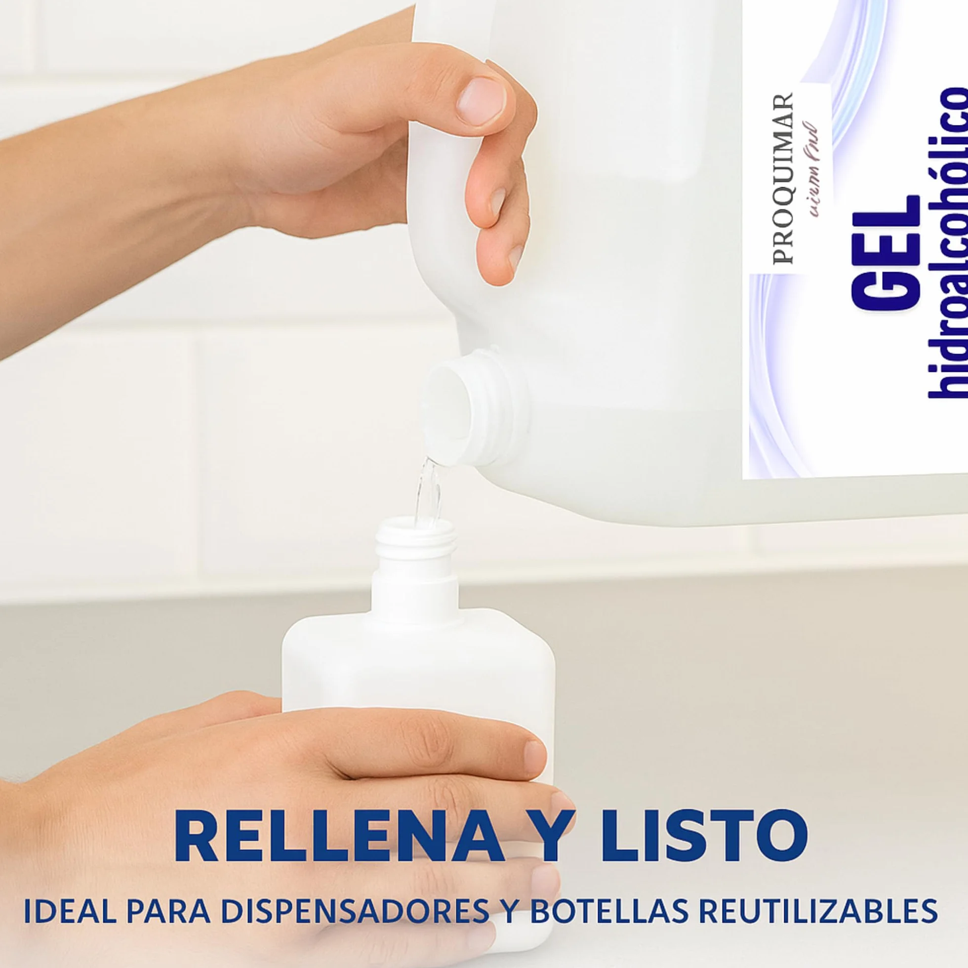 Gel Hidroalcohólico 5 Litros Garrafa Higiene Manos Secado Rápido