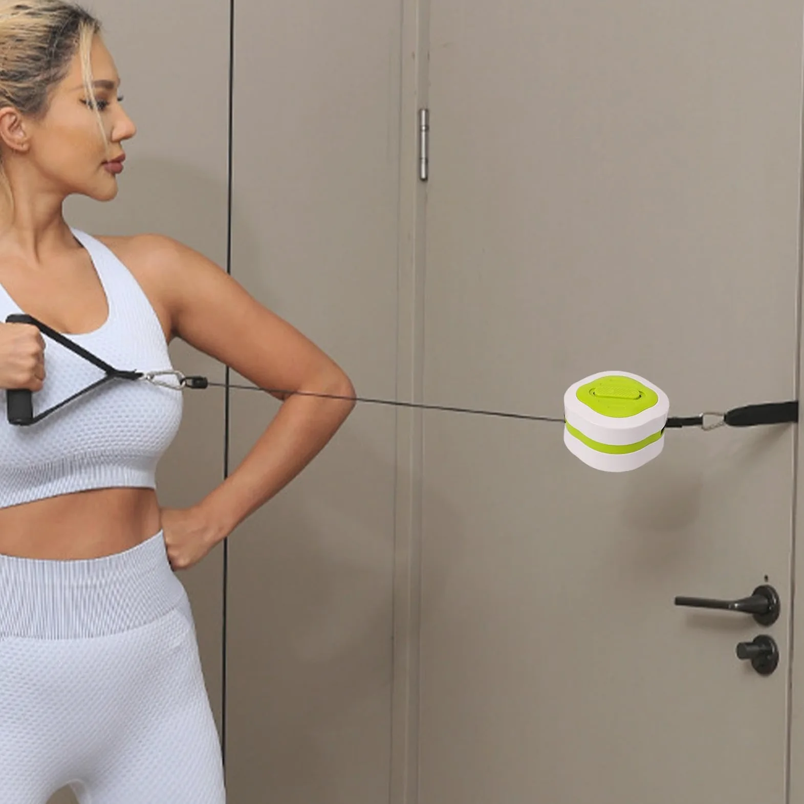 Bandas de ejercicio con asas, herramienta de entrenamiento de antebrazo, entrenador de fuerza de brazo ligero, ejercitador de brazo flexible, entrenador de antebrazo para adultos, mujeres y hombres