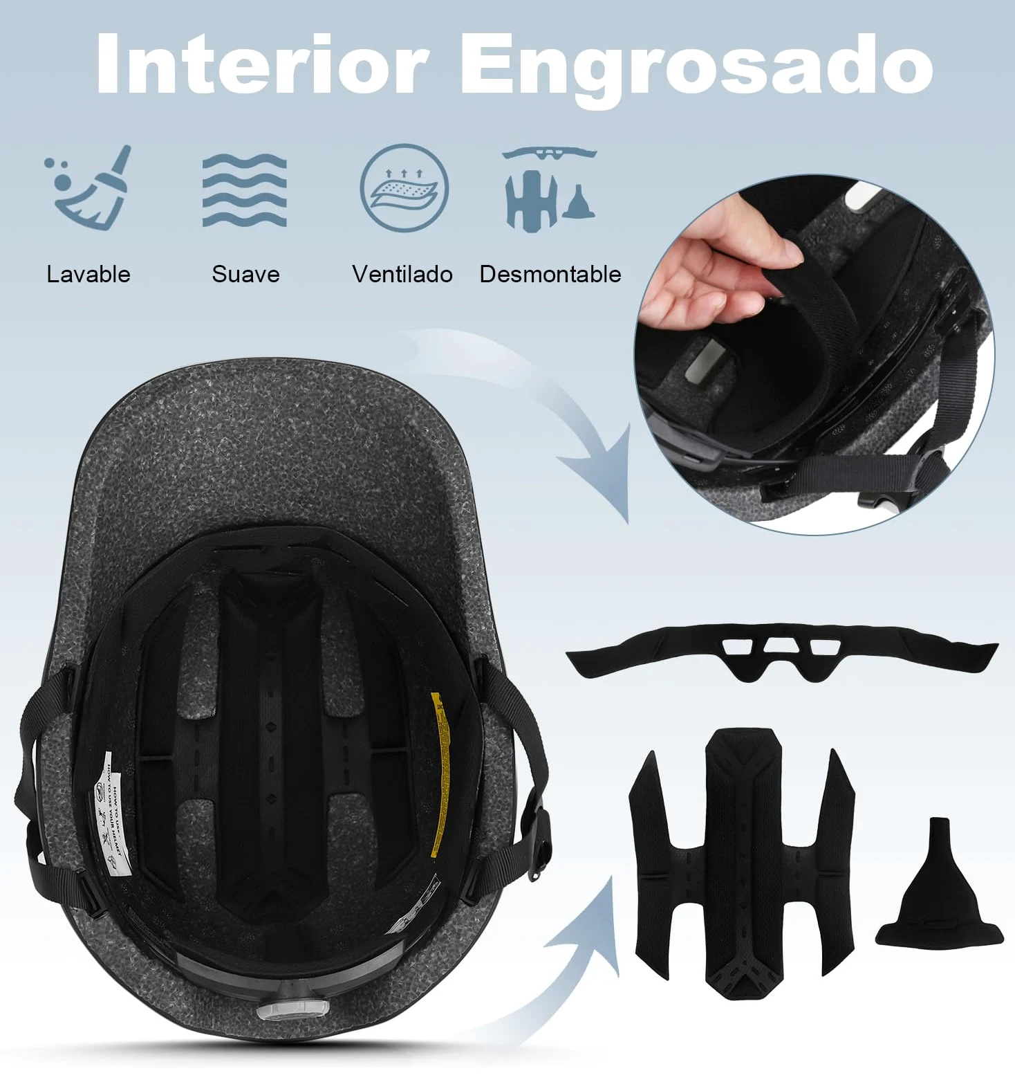 Shinmax Casco Bicicleta Adulto con Visera Casco Bici Urbano para Hombre y Mujer Casco Patinete Protección de la Seguridad Casco de Ciclismo Ciudad Scooter Carretera Montaña Ajustable Tamaño 57-62cm