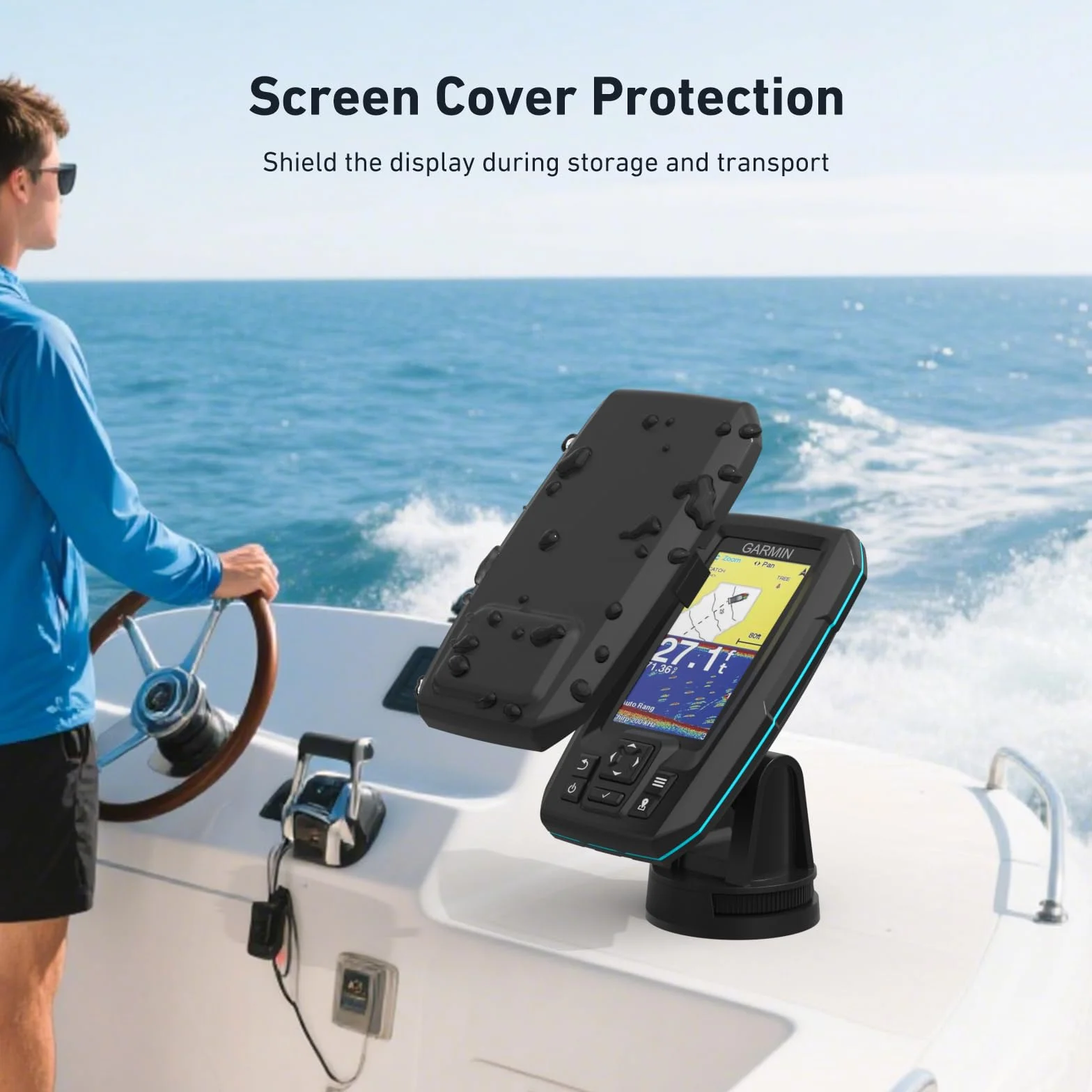 Visera solar Garmin Striker Plus 4 Vivid 4cv Fish Finder