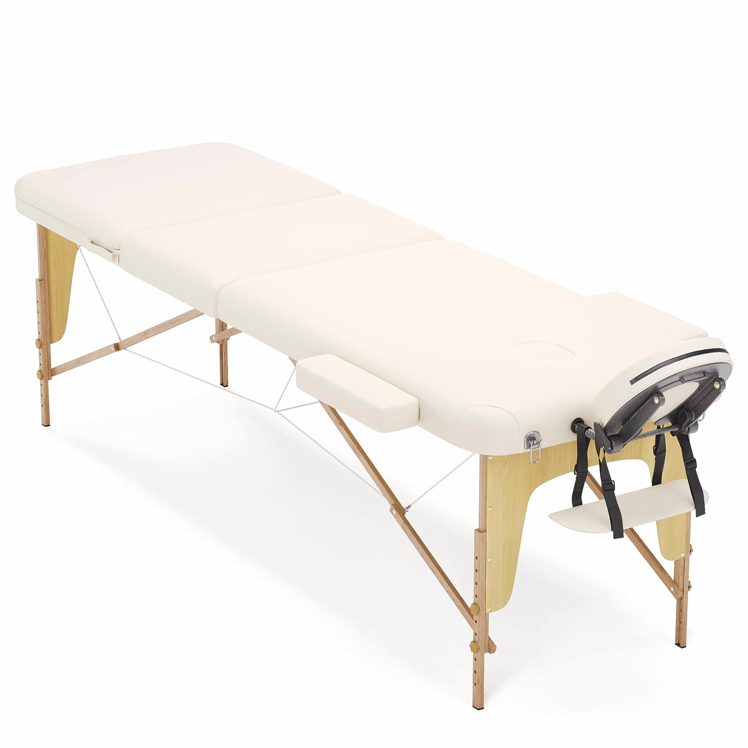 BELTOM Camilla de Masaje Plegable 3 Zonas 180x56 cm Portatil Reiki Fisioterapeuta