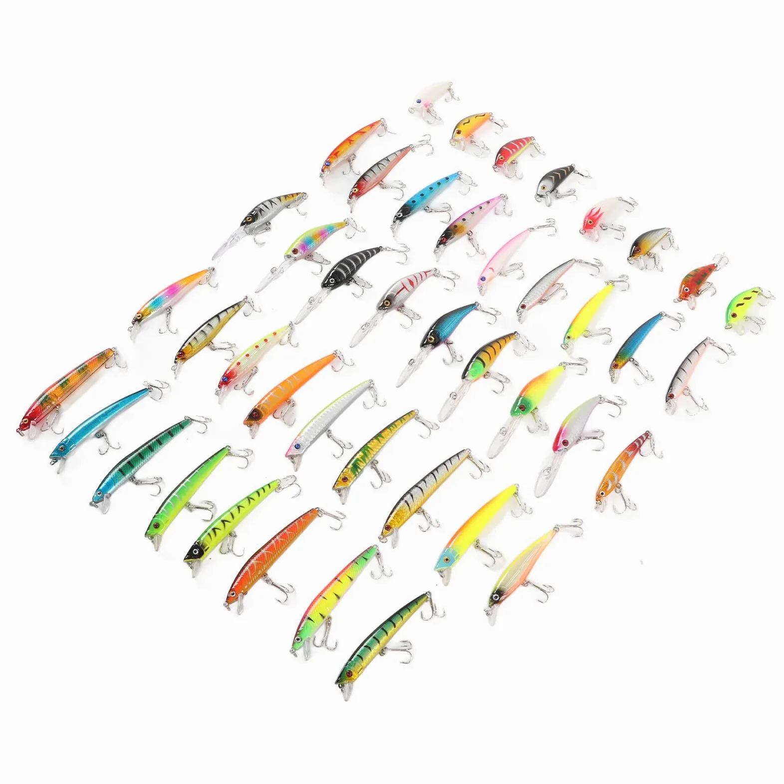 Señuelos de Pesca, Realistas con Ojos 3D y Colores Brillantes Cebo Artificial Reutilizable para Agua Dulce y Salada for Pescadores Principiantes y Expertos en Ríos Lagos y Océanos