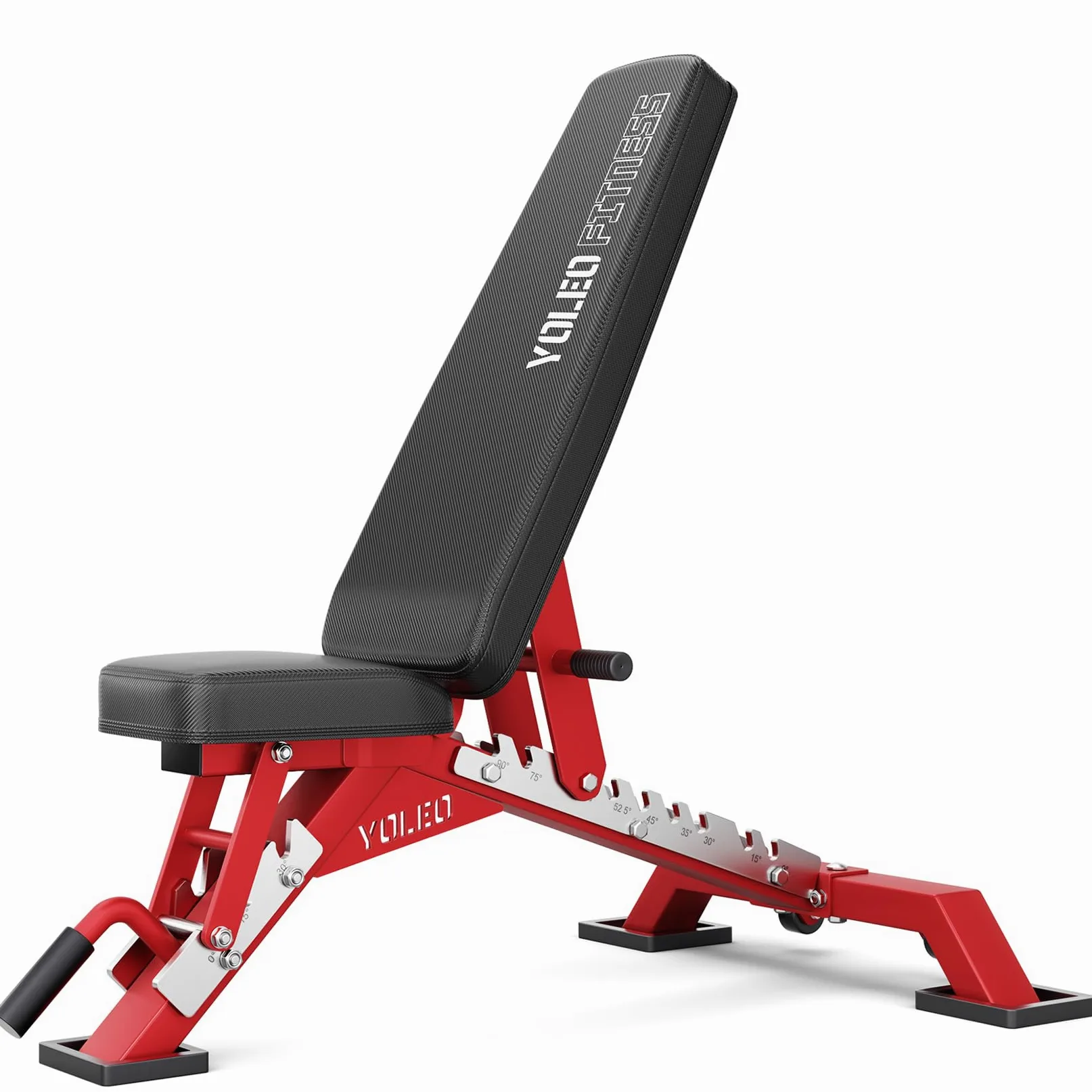 YOLEO Banco de Pesas Ajustable - Banco de musculación plegable para gimnasio en casa, Banco de trabajo de alta resistencia, banco abdominal inclinado/declinado